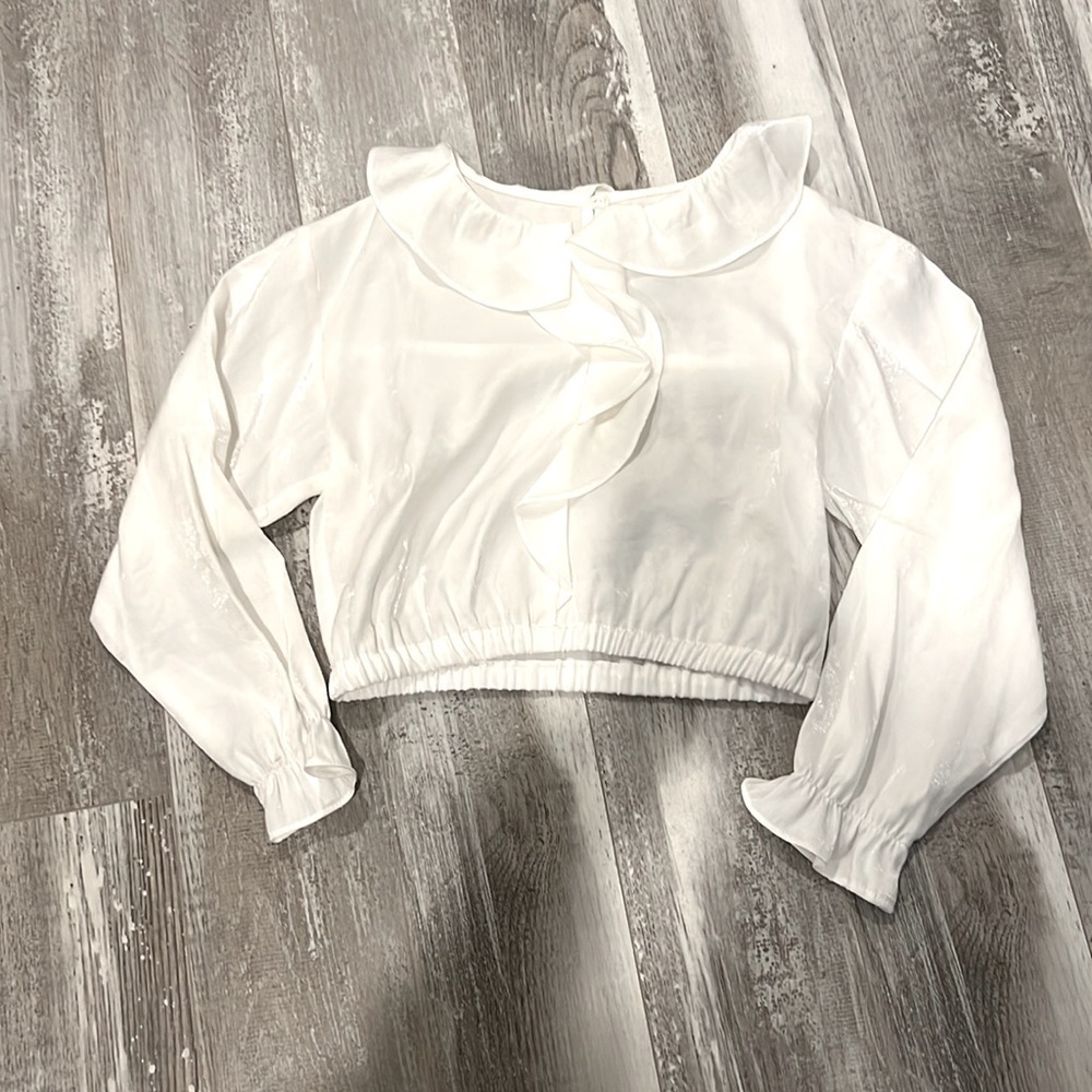 Zara Fluid Ruffled Blouse - Picture 2 of 9